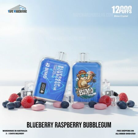 BIMO Crystal 12000 Puffs Blueberry Raspberry Bubblegum