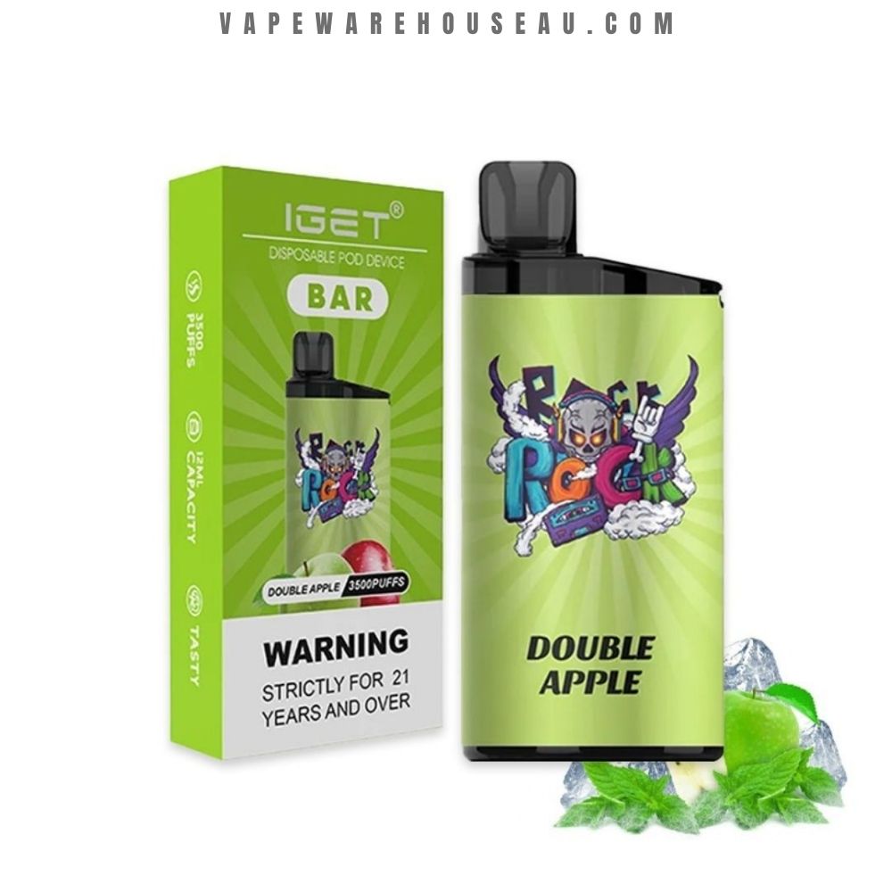 IGET Bar 3500 Puffs Double Apple 1 IGET Bar 3500 Puffs Double Apple