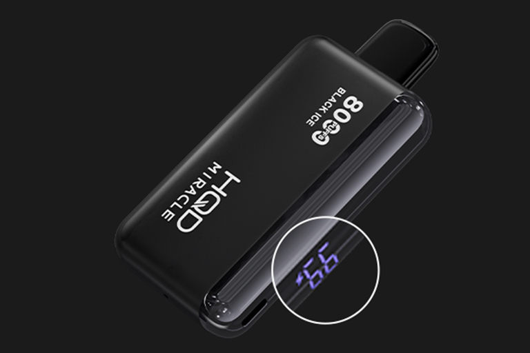 HQD MIRACLE 8000 Review: Smart, Durable, and Built for Everyday Vaping 1 A smart screen for smarter vaping on HQD MIRACLE 8000