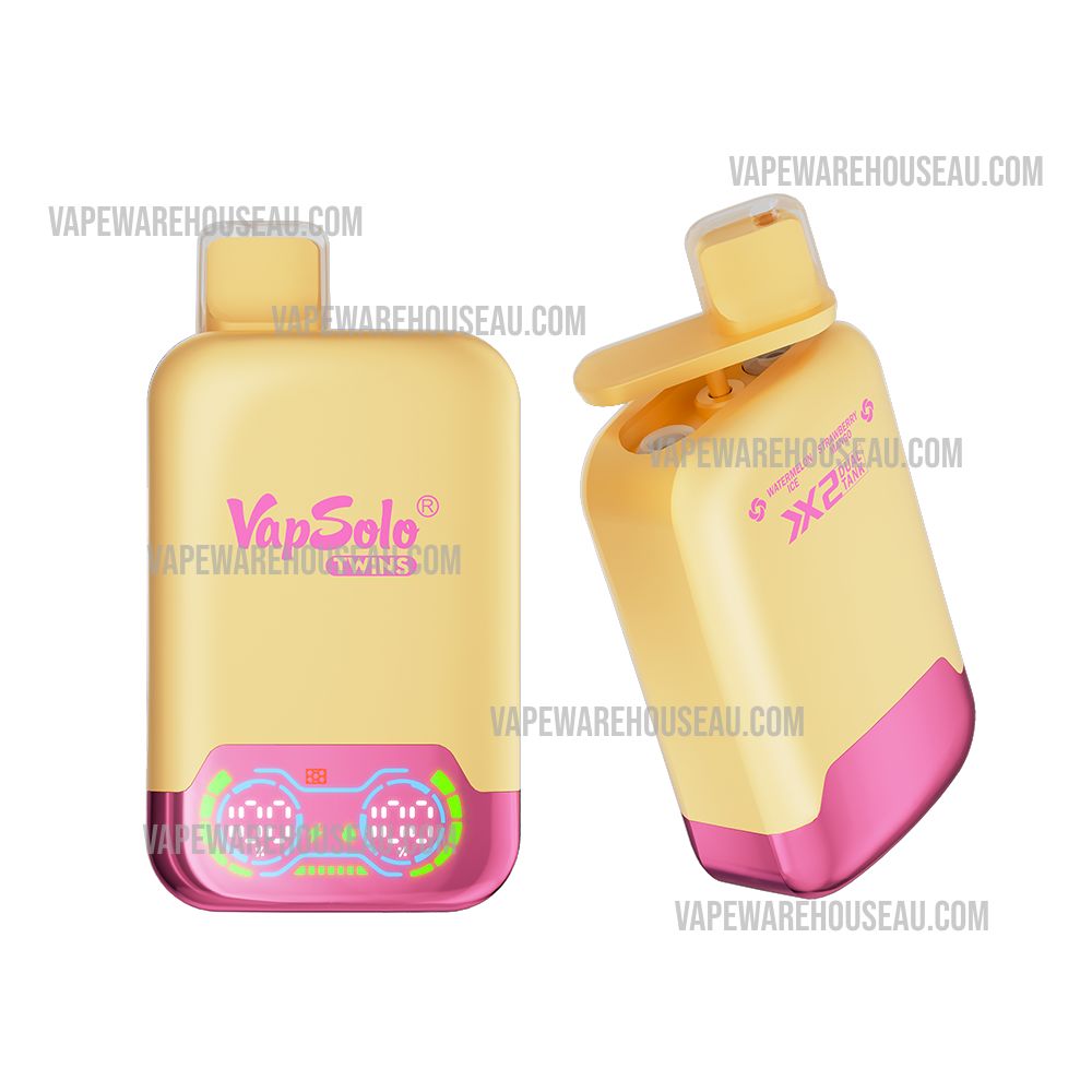 VapSolo Twins 20000 Puffs Watermelon Ice & Strawberry Mango 1 VapSolo Twins 20000 Puffs Watermelon Ice & Strawberry Mango